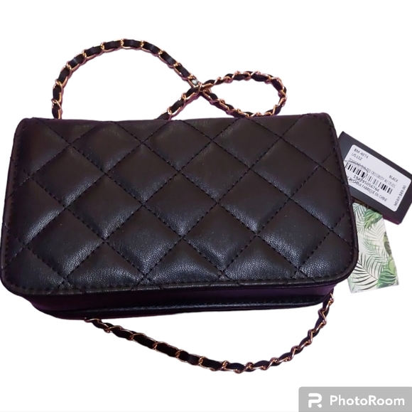 Studio Badgley Mischka Diamond Quilted Crossbody With Studs - NWT - Picture 15 of 16